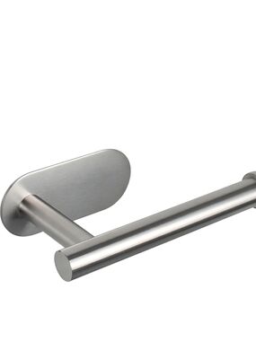 Stainless Steel Toilet Paper Holder - Brushed Silver